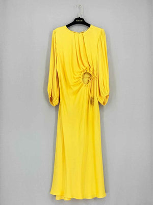 FARM RIO Front Circle Yellow Size Medium Midi Dress
