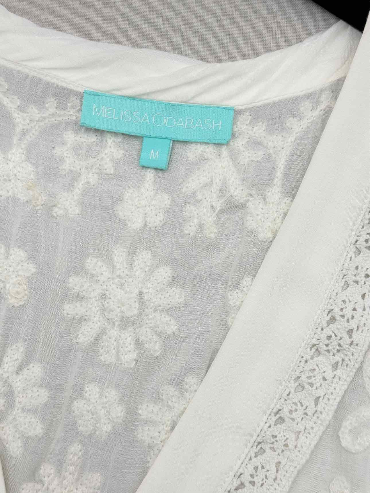 MELISSA ODABASH White Size Medium Short Dress