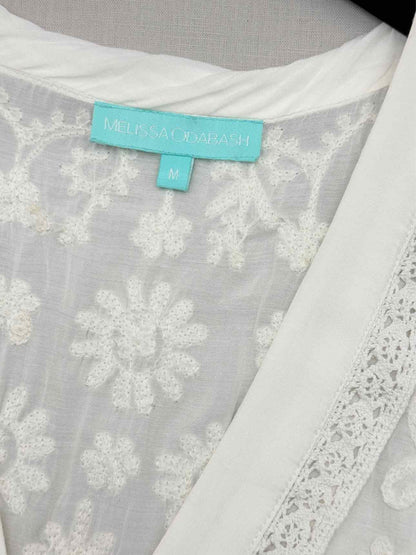 MELISSA ODABASH White Size Medium Short Dress
