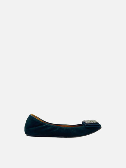 LANVIN Black Ballerinas 38