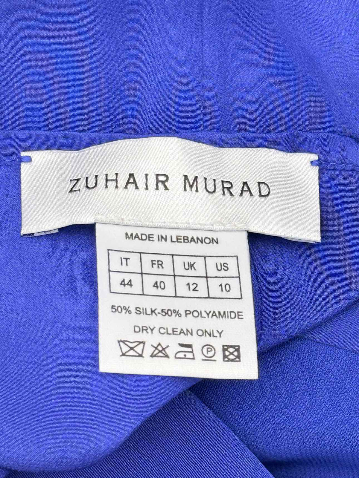ZUHAIR MURAD Royal Blue Size US 10 Long Dress