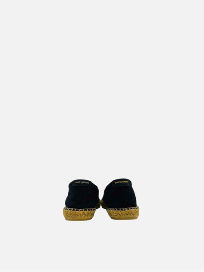 SAINT LAURENT Espadrille Black Flats 45