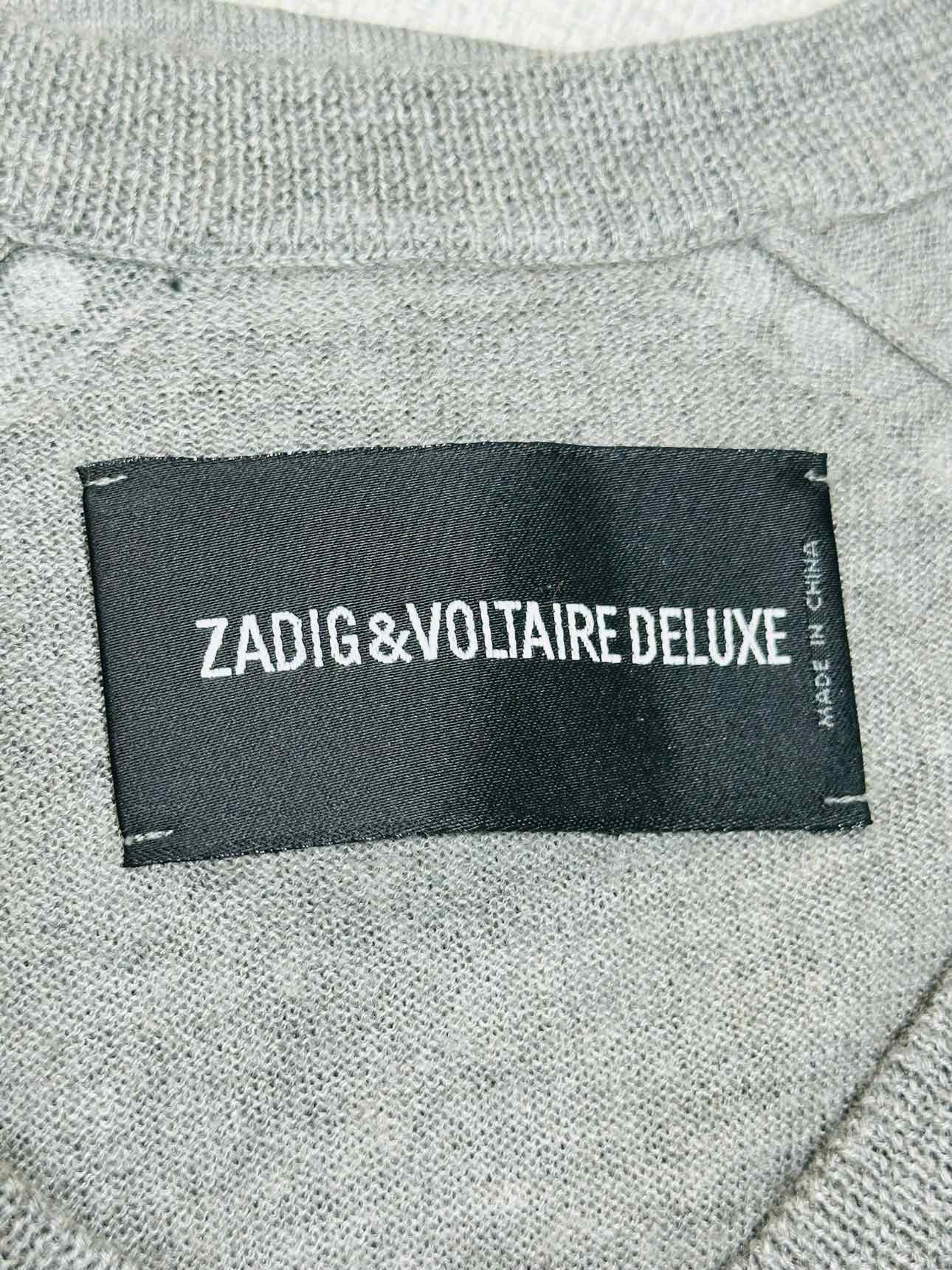 ZADIG & VOLTAIRE DELUXE Grey Size Small Sweater