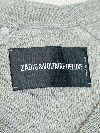 ZADIG & VOLTAIRE DELUXE Grey Size Small Sweater