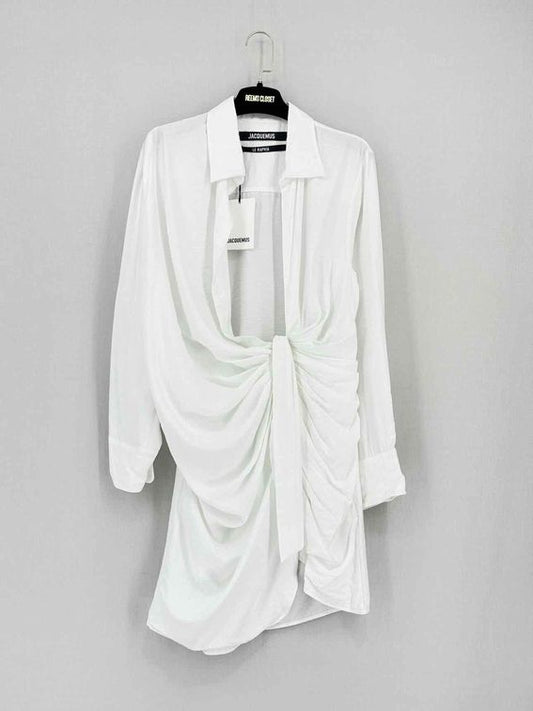JACQUEMUS Bahia White Size US 2 Short Dress