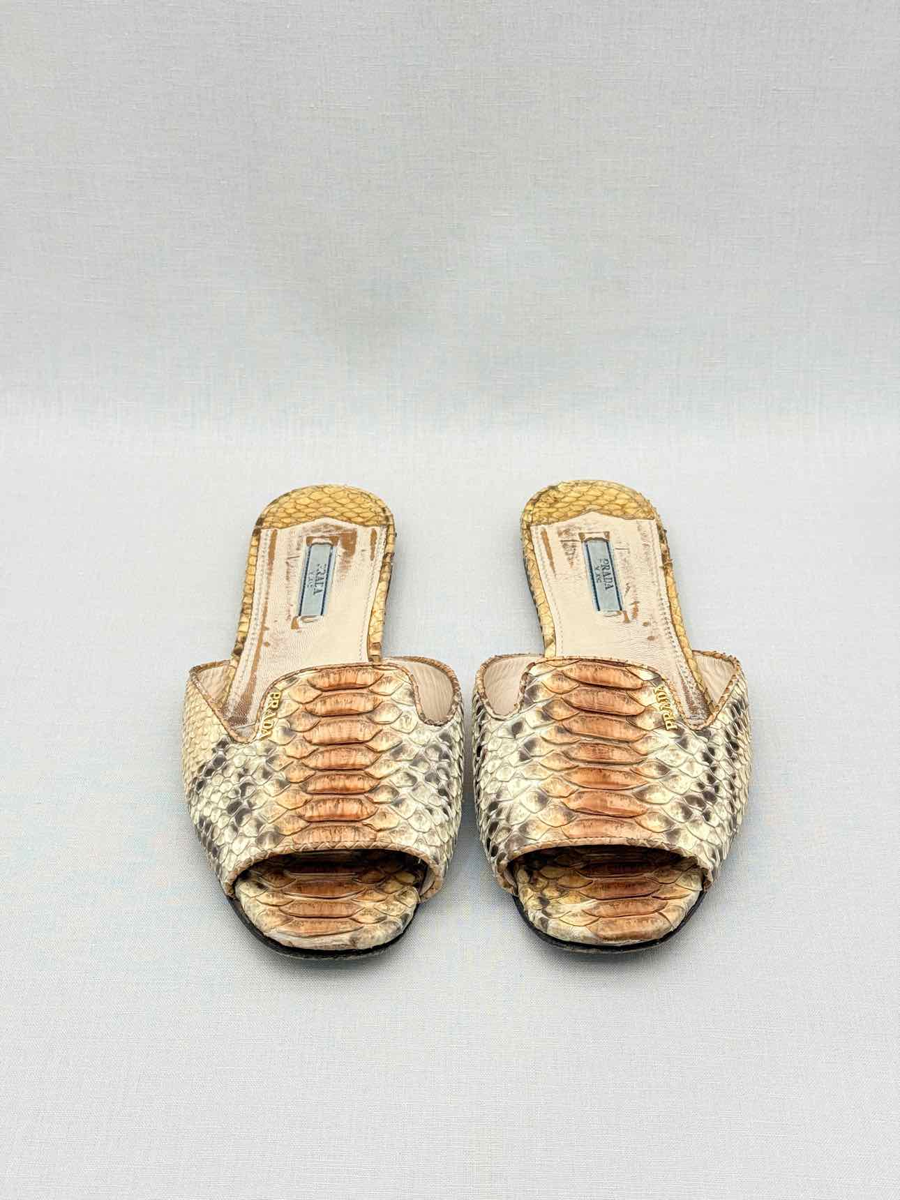 PRADA Brown Size EU 40.5 Sandals