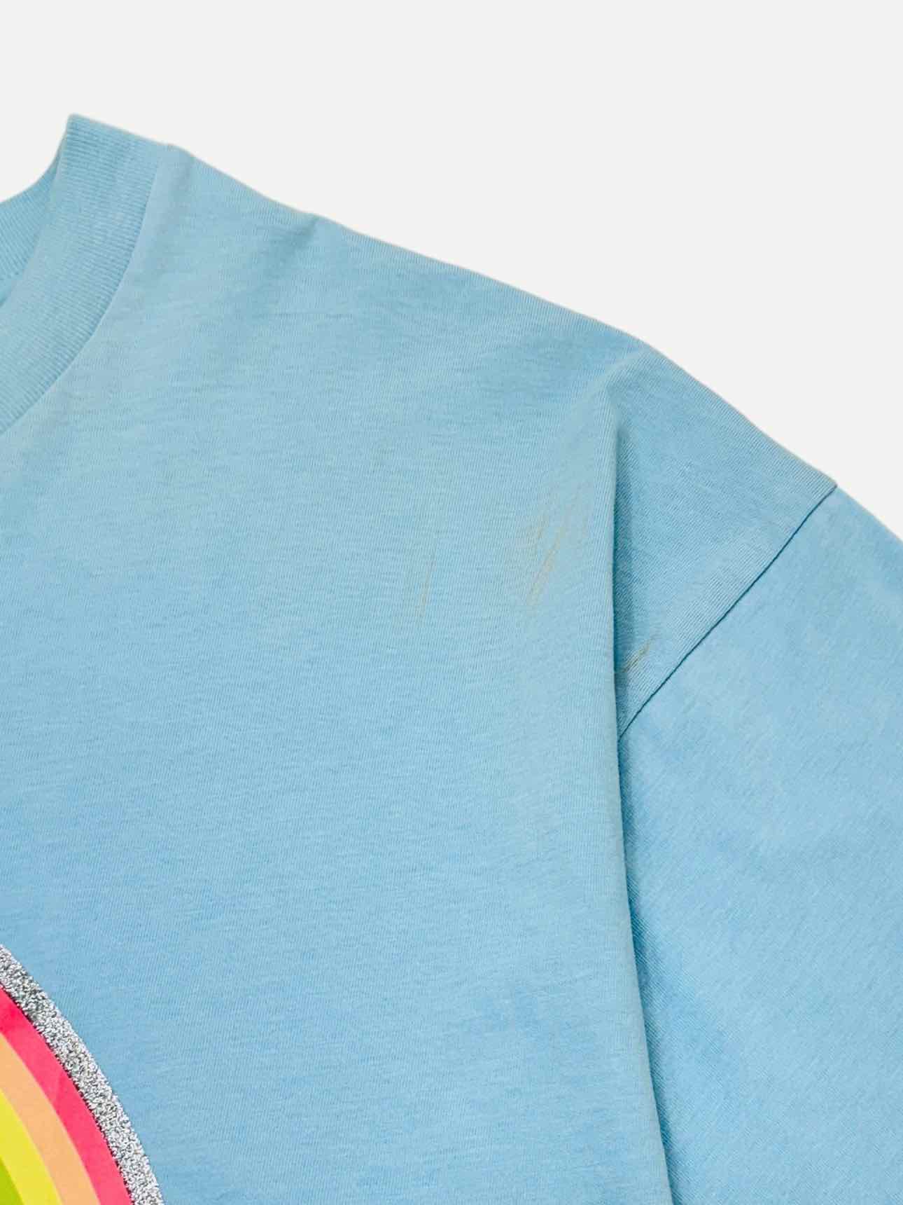 MOSCHINO COUTURE Basic Blue Multicolor T-shirt