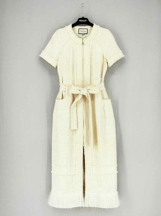 ALEXIS Joancy Cream Size Large Midi Dress