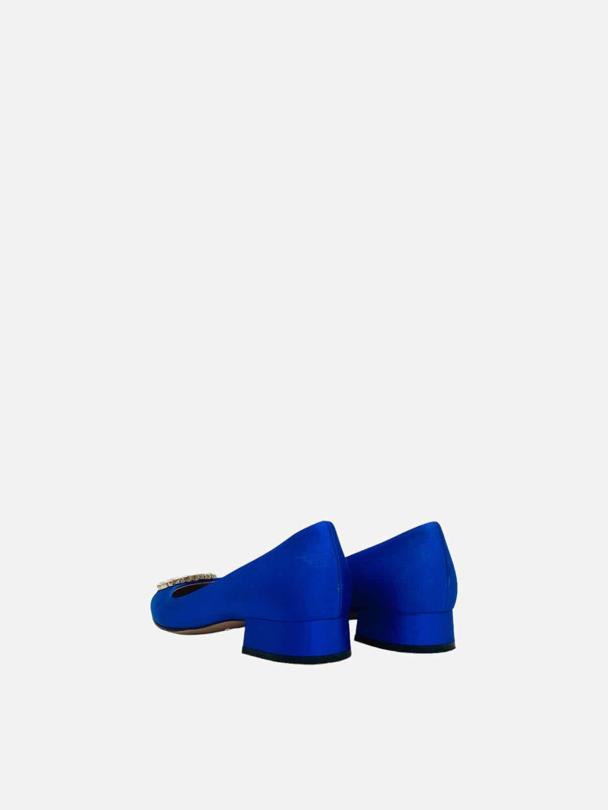 GUCCI GG Crystal Royal Blue Flats