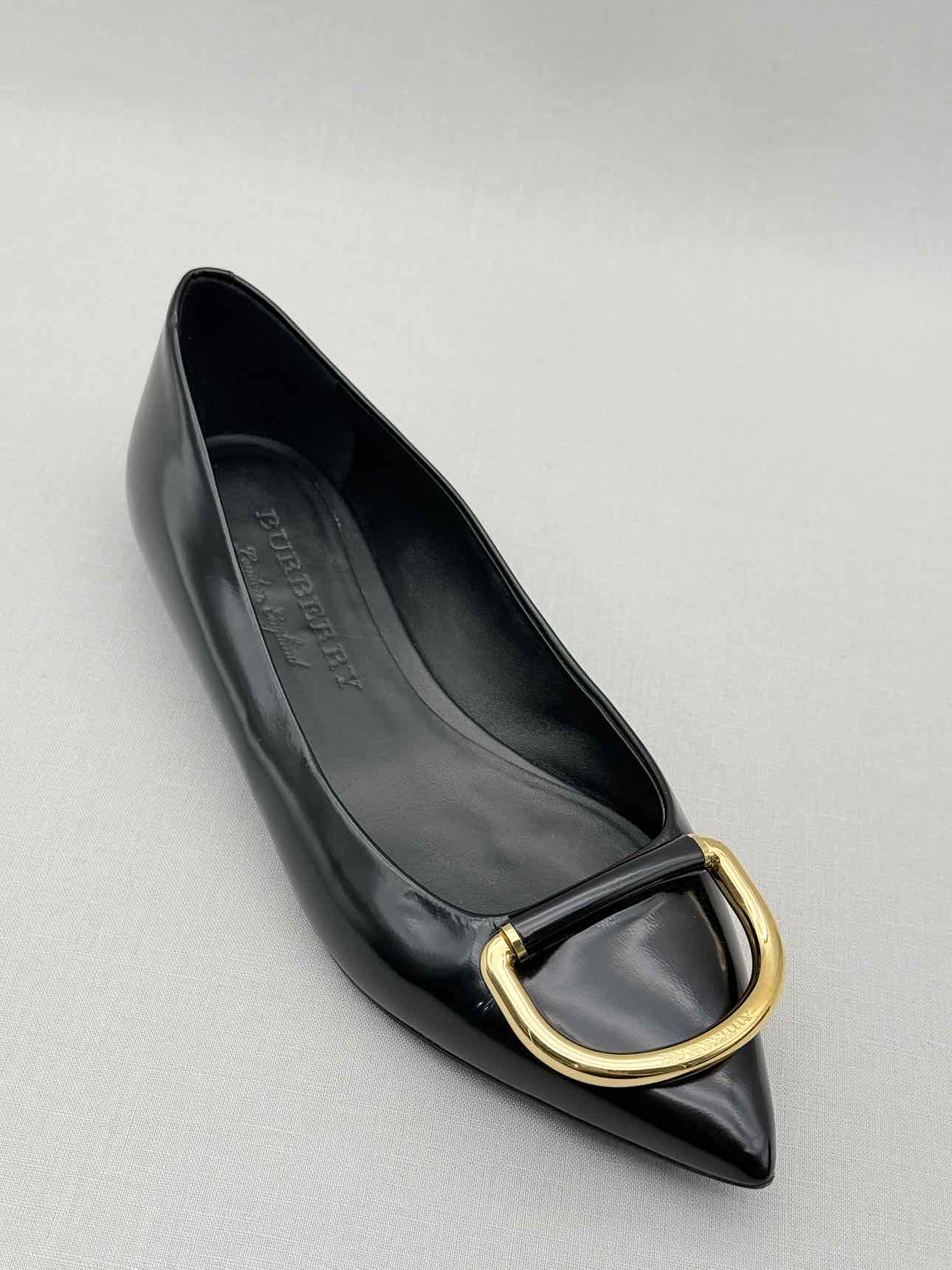 BURBERRY Black Size EU 37 Ballet Flats