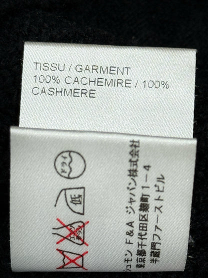 CHLOE Black Ribbed Size Medium Cardigan