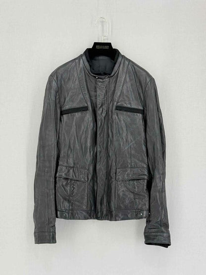 FERRAGAMO Black Distressed Size US 38 Jacket