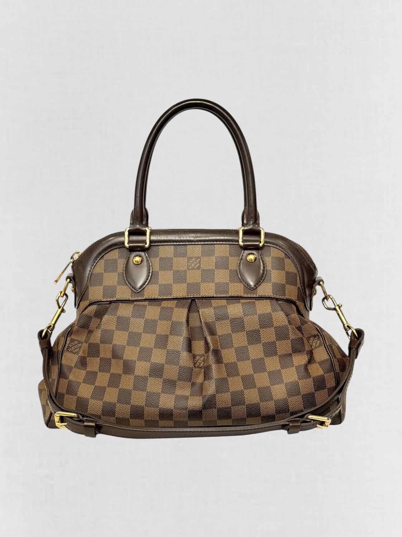LOUIS VUITTON Trevi Brown Damier Ebene Top Handle