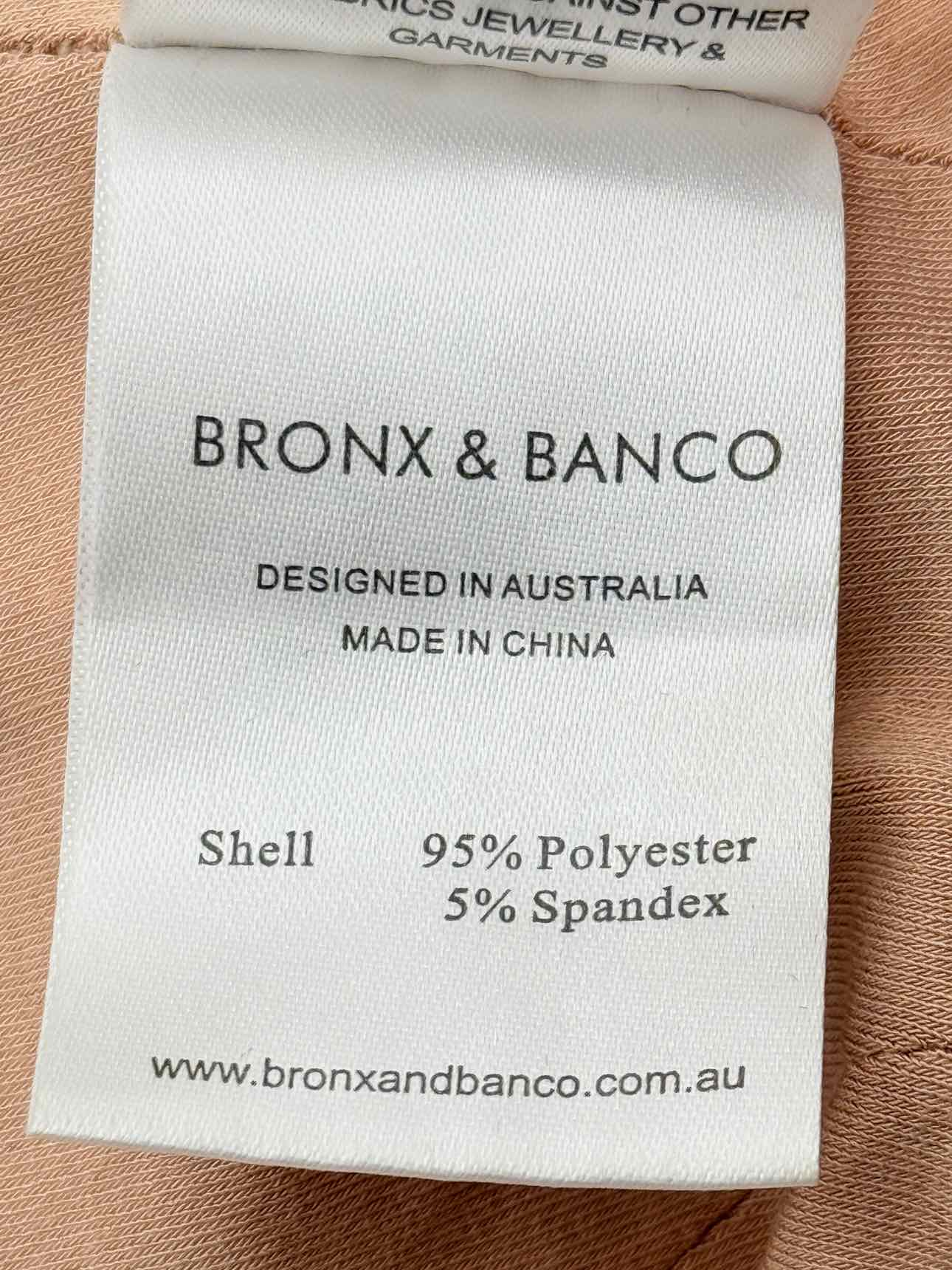 BRONX & BANCO Metallic Peach Size Medium Outfit Set