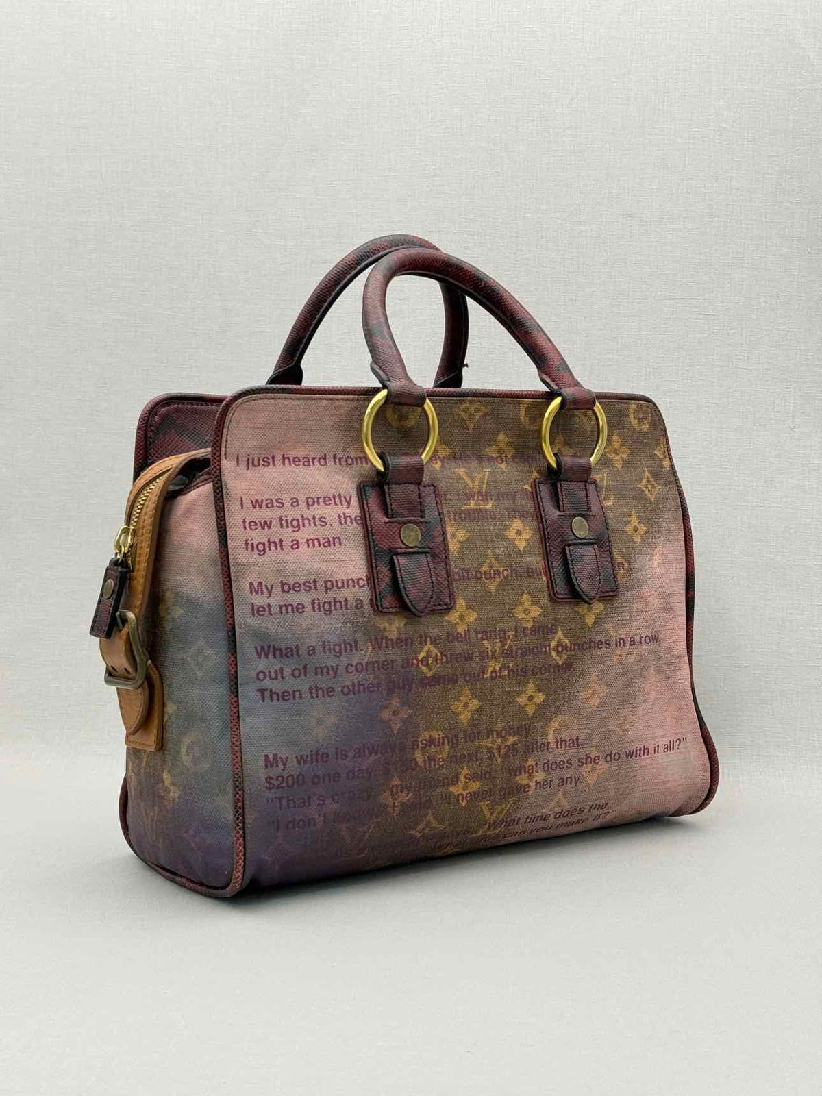 LOUIS VUITTON Brown Multicolor Monogram Top Handle
