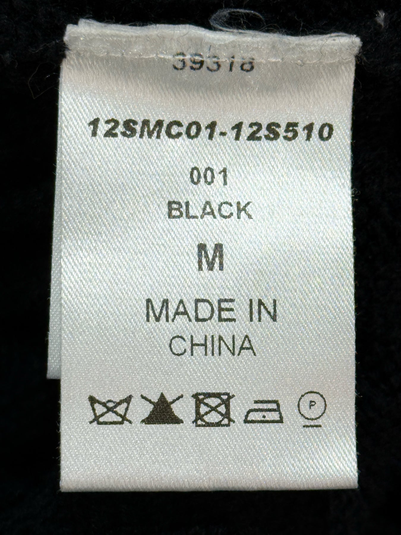 CHLOE Black Ribbed Size Medium Cardigan