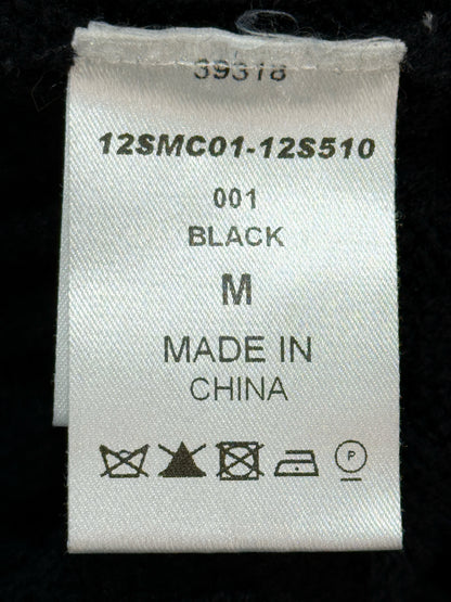 CHLOE Black Ribbed Size Medium Cardigan