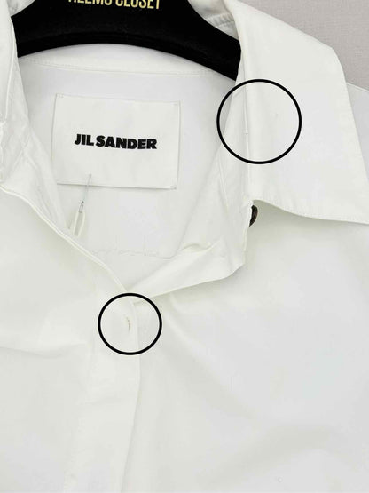 JIL SANDER White Size US 2 Midi Dress