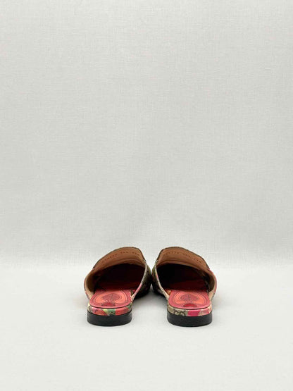 GUCCI Princetown Brown Multicolor Size EU 35.5 Mules