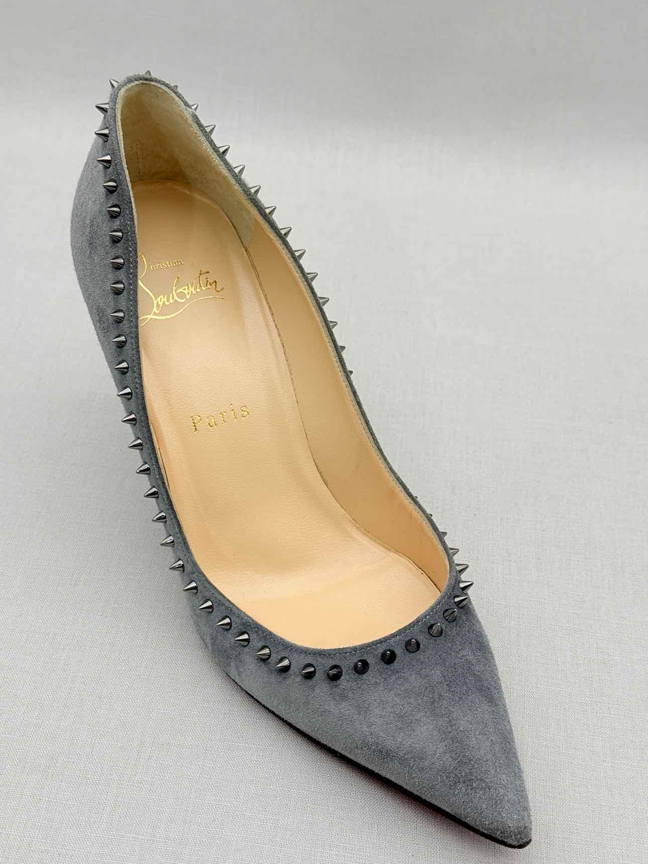 CHRISTIAN LOUBOUTIN Anjalina Grey Size EU 37.5 Pumps
