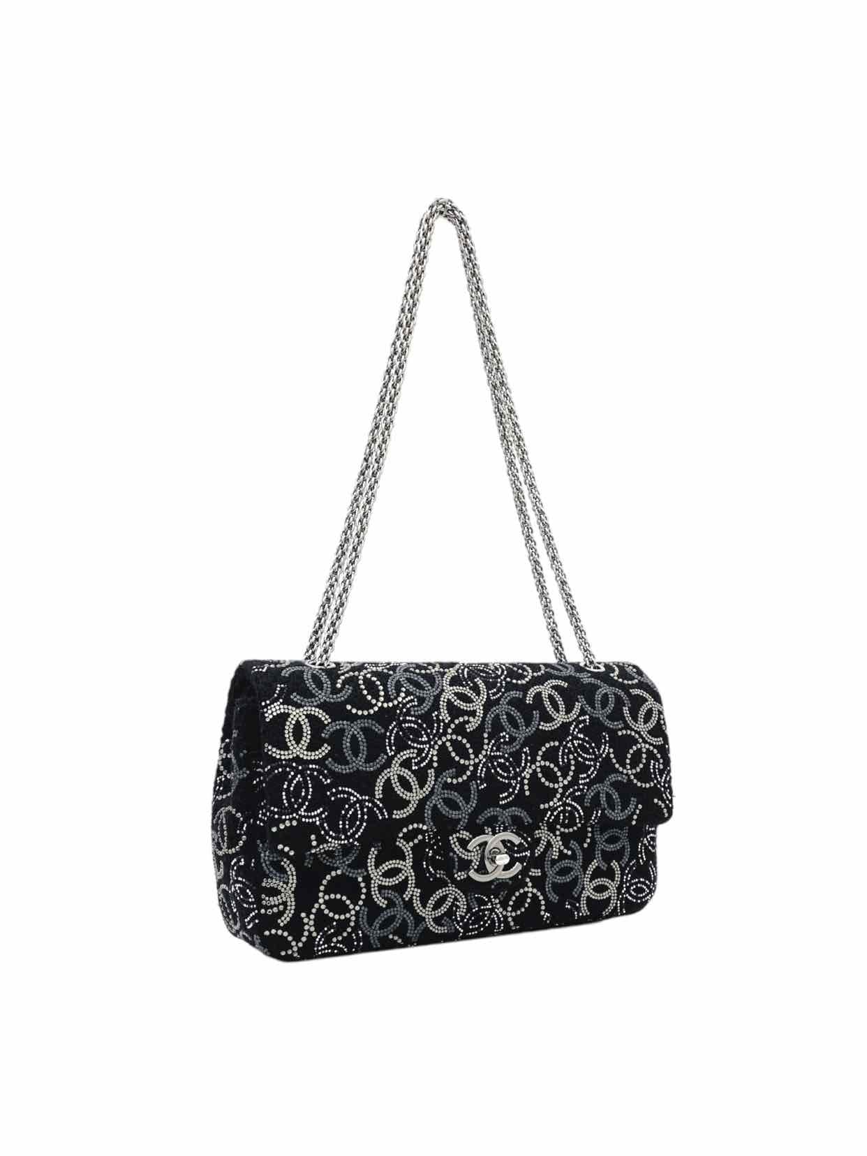CHANEL Paris-Shanghai Pudong Flap Black Shoulder Bag