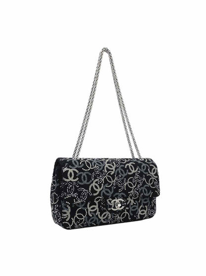 CHANEL Paris-Shanghai Pudong Flap Black Shoulder Bag
