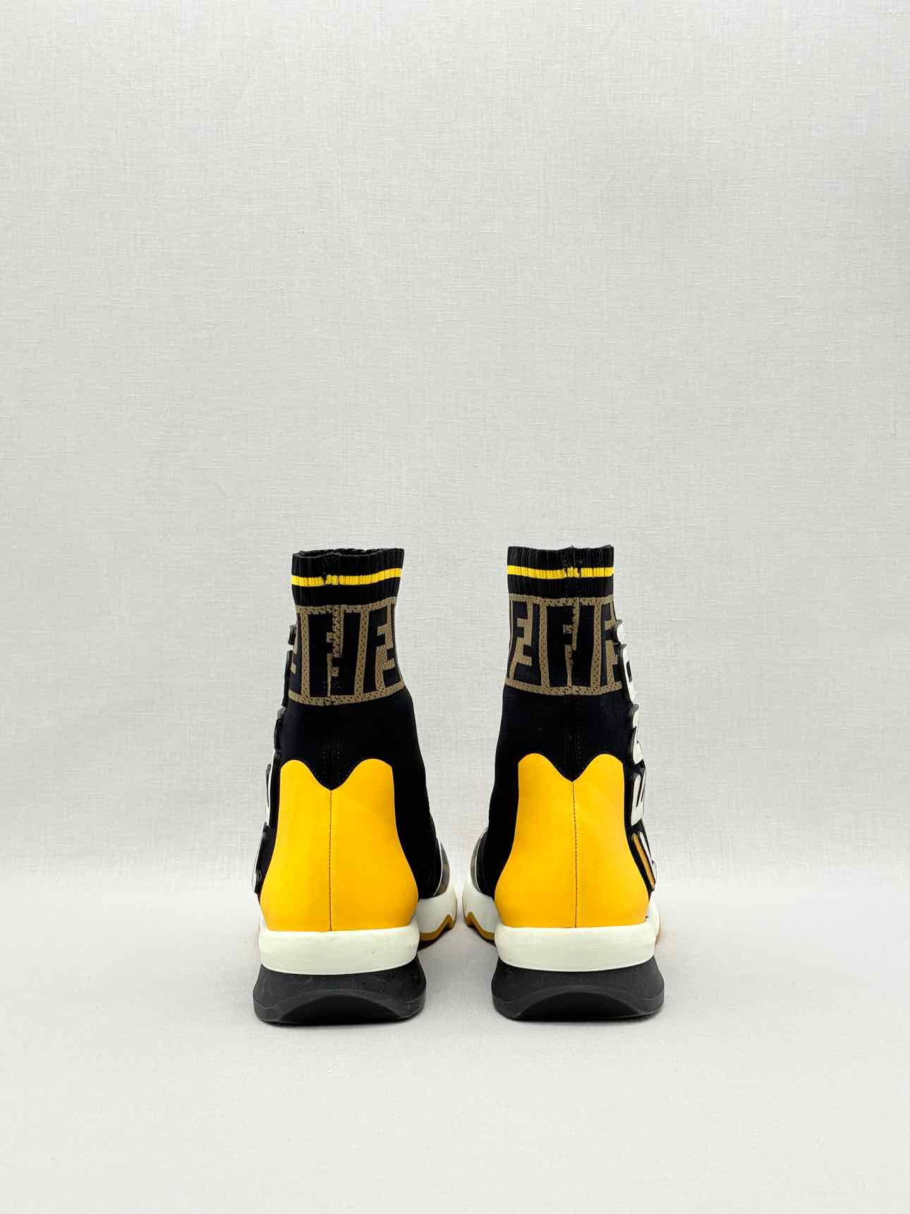 FENDI Mania Black w/ Yellow & White Size EU 38 Sneakers