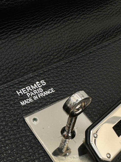 HERMES Kelly Black Top Handle