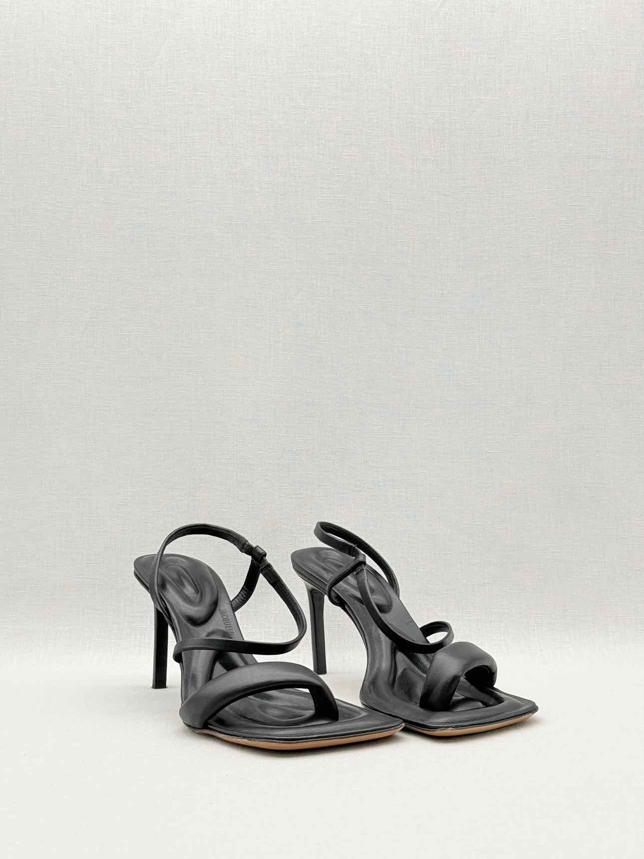 JACQUEMUS Les Limone Black Size EU 36 Heeled Sandals