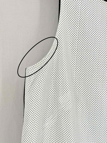 TIBI Off-white & Black Polka Dot Size US 10 Top