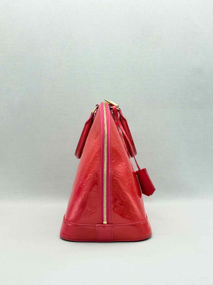 LOUIS VUITTON Alma Red Monogram Top Handle