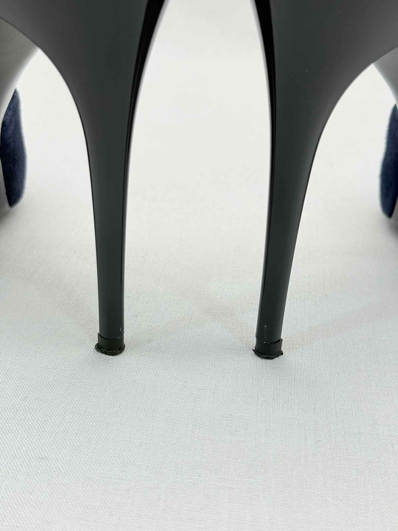 RALPH LAUREN COLLECTION D'Orsay Blue Size EU 40 Pumps