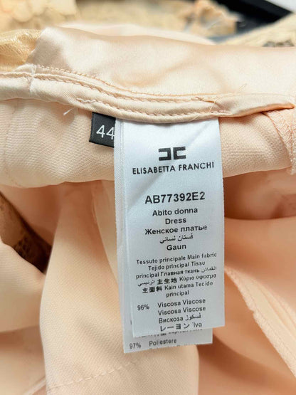 ELISABETTA FRANCHI Peach Size US 8 Knee Length Dress