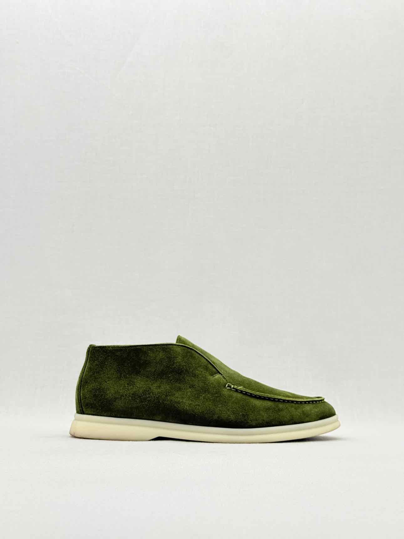 LORO PIANA Open Walk Green Size EU 39 Ankle Boots