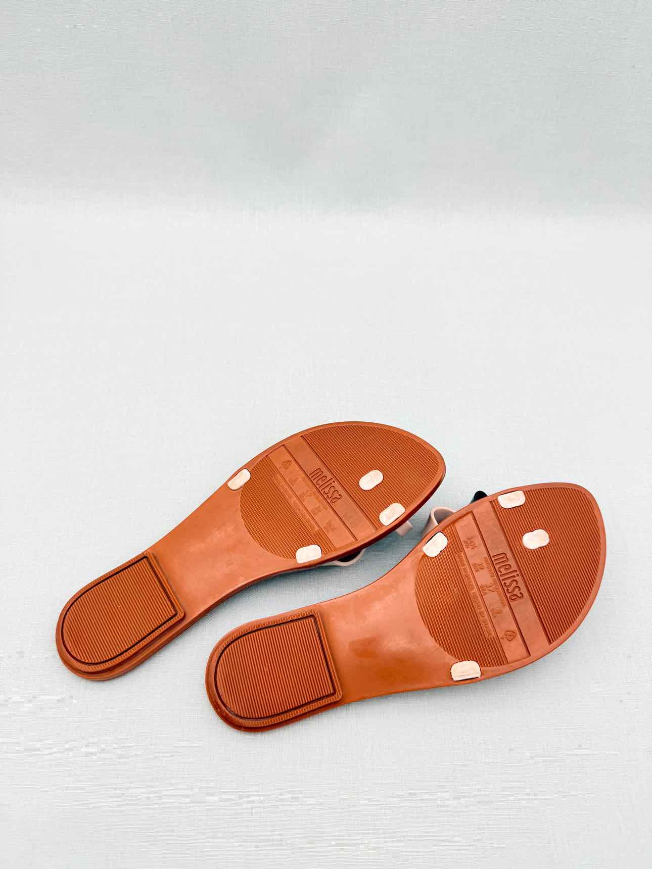 MELISSA Harmony Beige & Black Size EU 39 Sandals