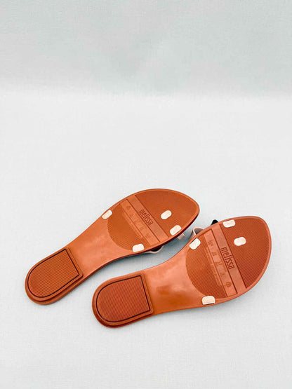 MELISSA Harmony Beige & Black Size EU 39 Sandals