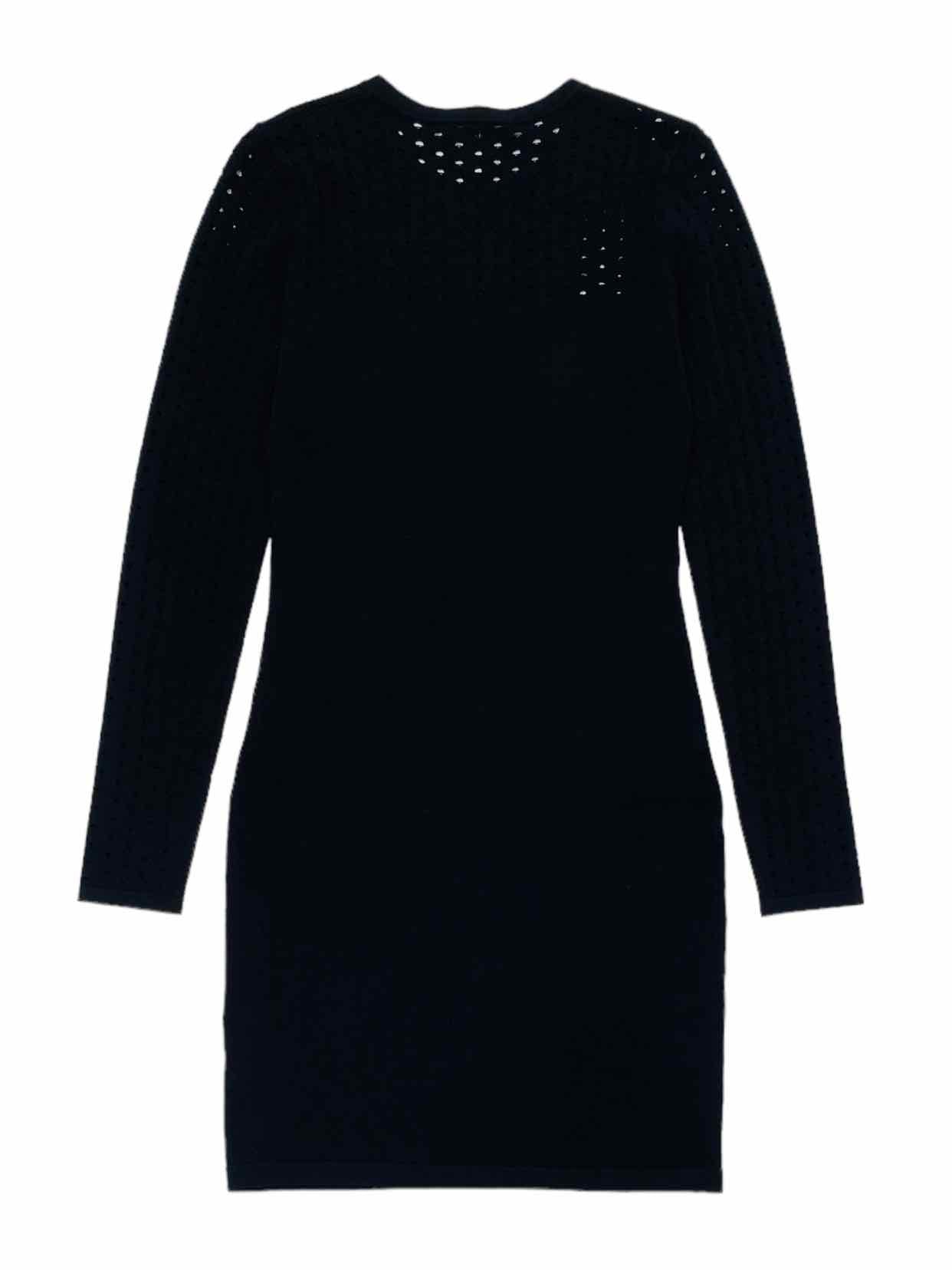 AUTUMN CASHMERE Sweater Dress Black Cutout Jumper Dress