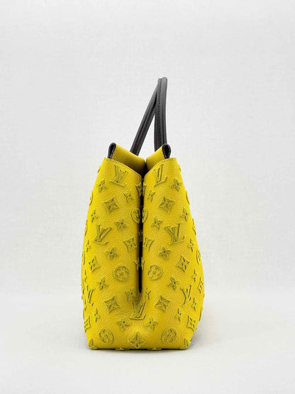 LOUIS VUITTON W Yellow Monogram Tote Bag