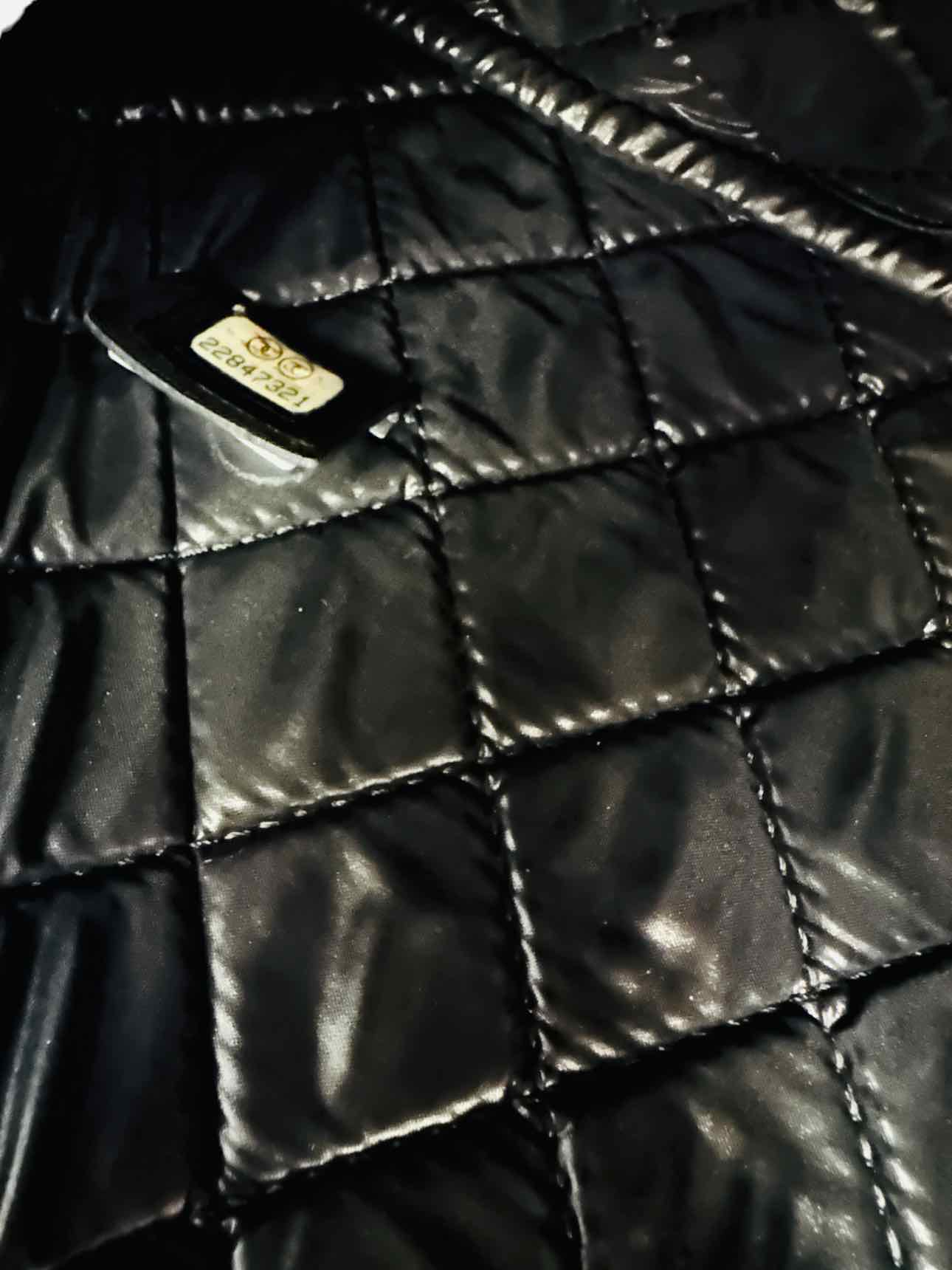 CHANEL O Case Black & Gold Clutch