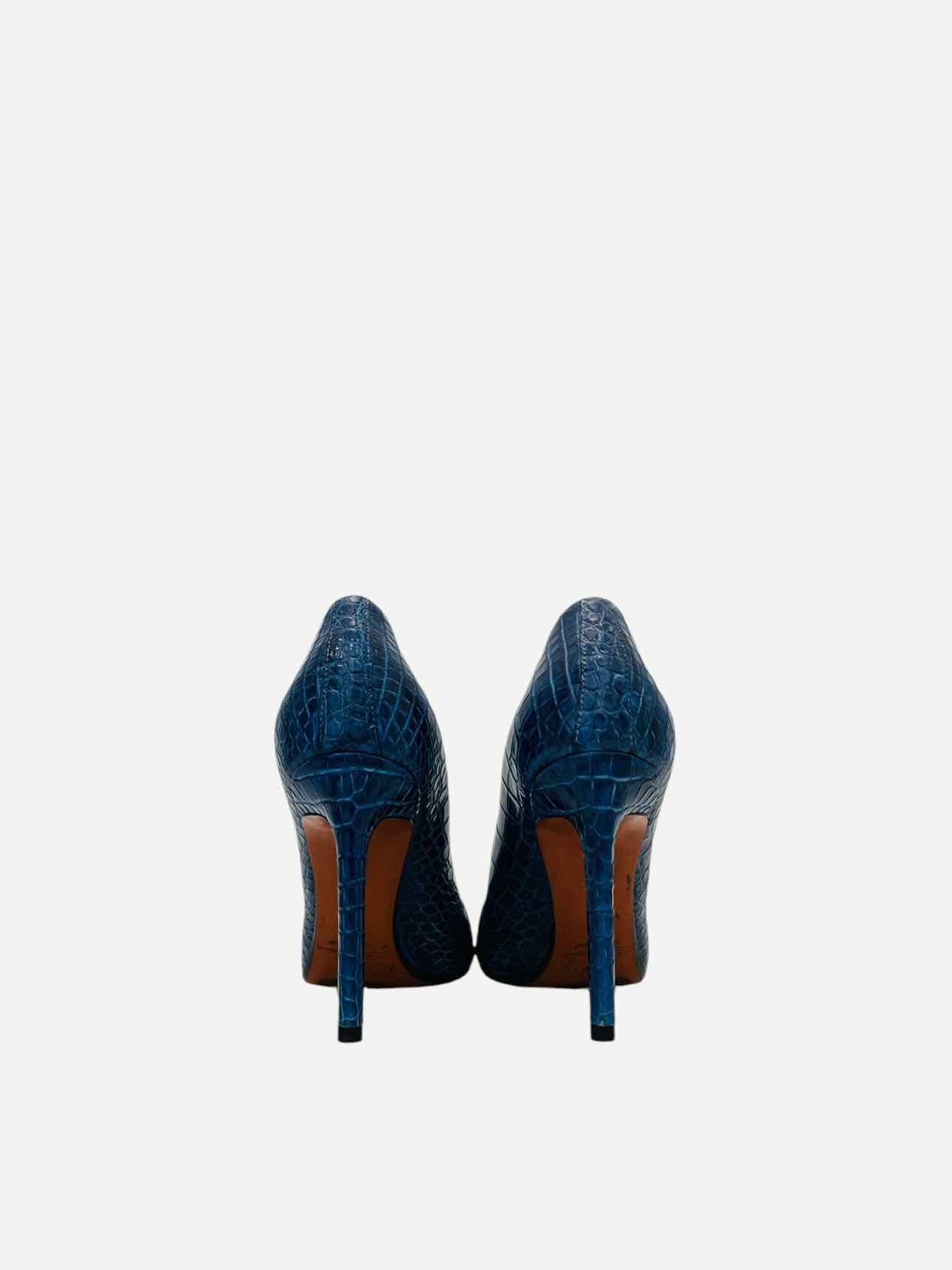 SANTONI Croc Blue Pumps 37