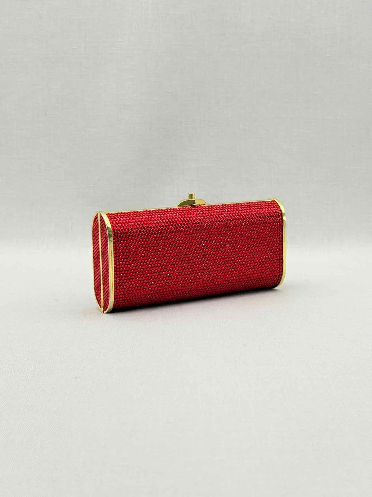 JUDITH LEIBER Minaudière Red Clutch