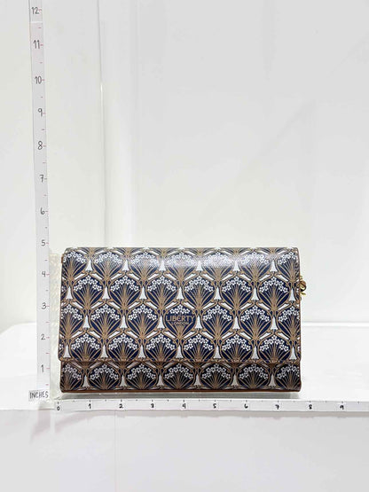 LIBERTY Iphis Heddon Brown Logo Print Crossbody