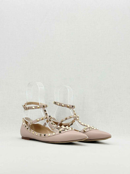VALENTINO Rockstud Powder Pink Size EU 39 Flats
