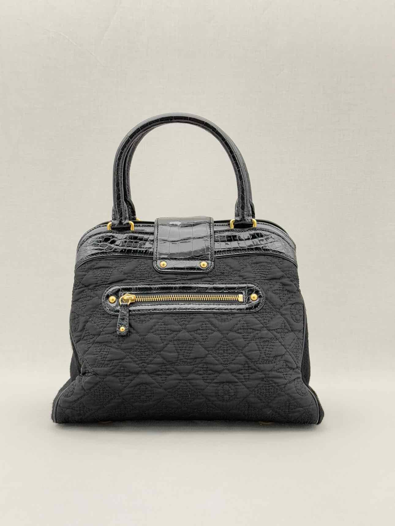 LOUIS VUITTON Limited Edition Black Monogram Top Handle