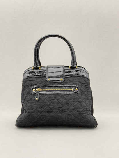 LOUIS VUITTON Limited Edition Black Monogram Top Handle