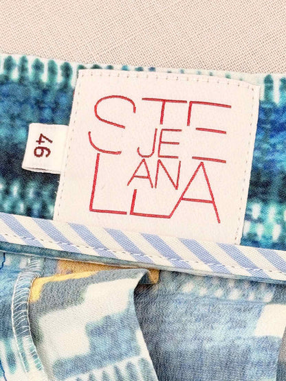 STELLA JEAN Multicolor Printed Size US 10 Midi Skirt