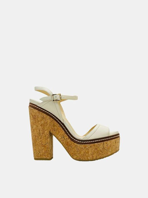 JIMMY CHOO Nemesis White Size EU 41 Heeled Sandals