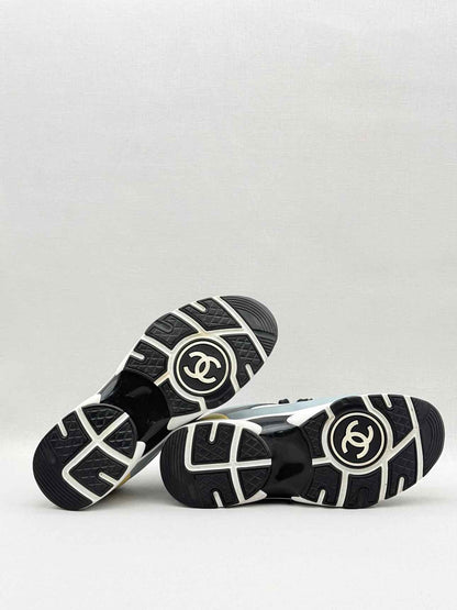 CHANEL White Multicolor Size EU 38.5 Sneakers
