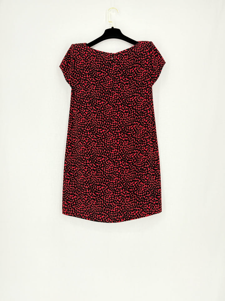 SAINT LAURENT Red & Black Size US 6 Short Dress