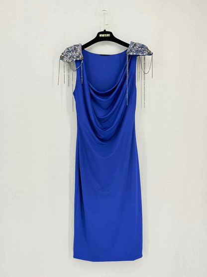 PINKO Royal Blue Size Small Short Dress